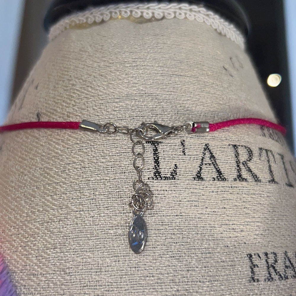 Live Love Protect Cherish half heart friendship necklace pink silver moon stars​ - Picture 4 of 5